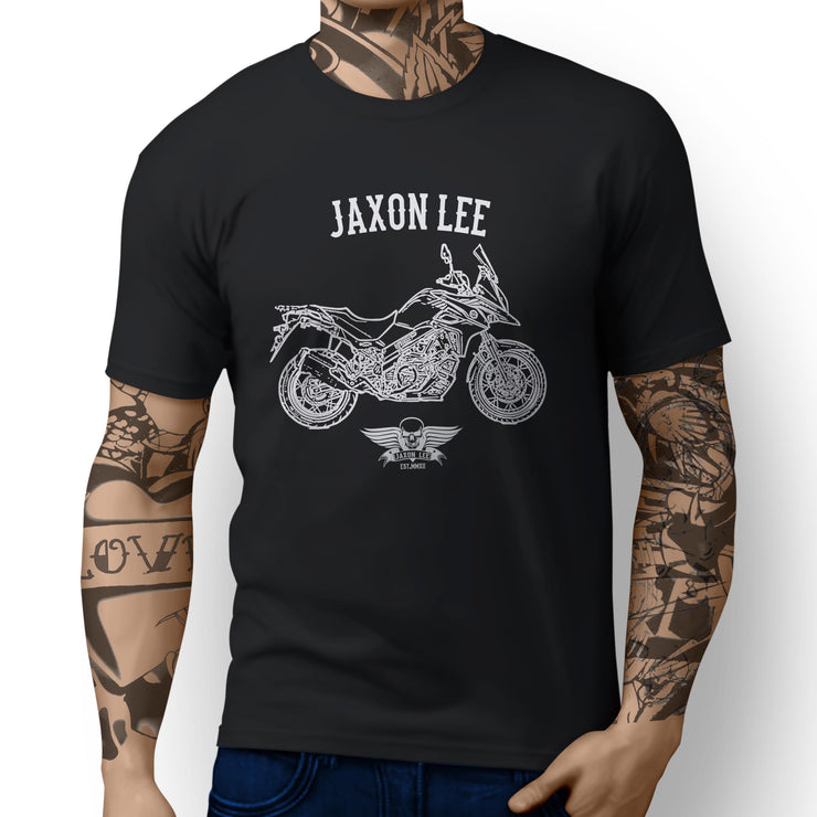 Jaxon Lee Illustration For A Suzuki V Strom 650XT 2017 Motorbike Fan T-shirt