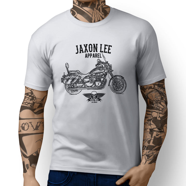 Jaxon Lee Art Tee aimed at fans of Triumph America LT Motorbike