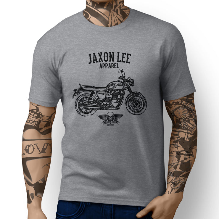 Jaxon Lee Art Tee aimed at fans of Triumph Bonneville T120 Motorbike