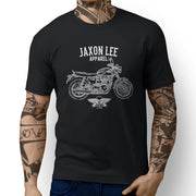 Jaxon Lee Art Tee aimed at fans of Triumph Bonneville T120 Black Motorbike