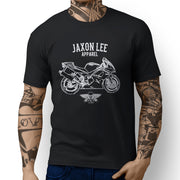 Jaxon Lee Art Tee aimed at fans of Triumph Daytona 650 Motorbike