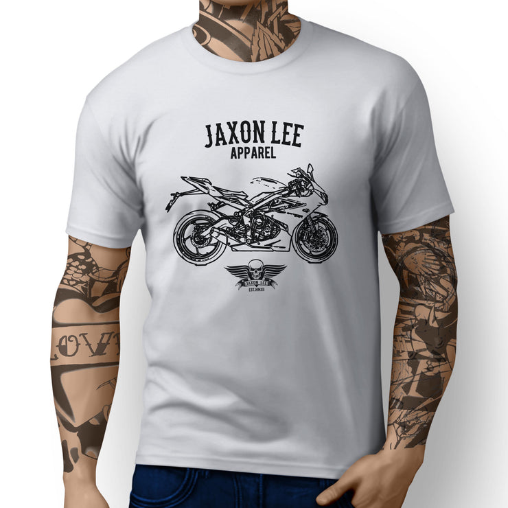 Jaxon Lee Art Tee aimed at fans of Triumph Daytona 675R Motorbike