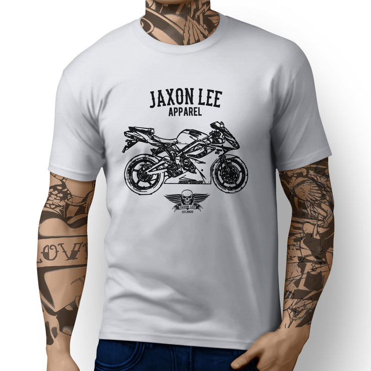 Jaxon Lee Art Tee aimed at fans of Triumph Daytona 675 Motorbike