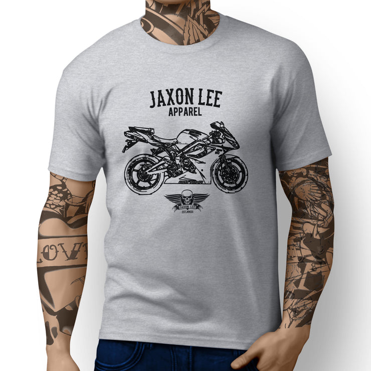 Jaxon Lee Art Tee aimed at fans of Triumph Daytona 675 Motorbike