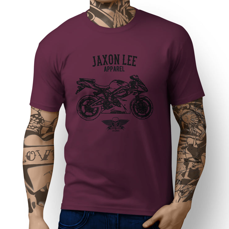 Jaxon Lee Art Tee aimed at fans of Triumph Daytona 675 Motorbike