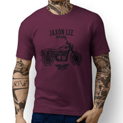 Jaxon Lee Art Tee aimed at fans of Triumph Scrambler Motorbike