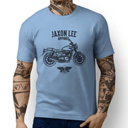 Jaxon Lee Illustration For A Triumph Street Twin Motorbike Fan T-shirt