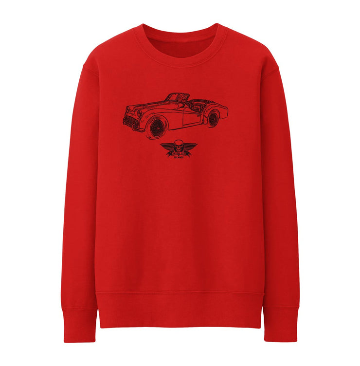 Jaxon Lee Illustration For A Triumph TR3 B 1962 Motorcar Fan Jumper
