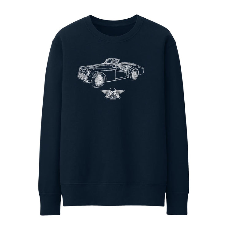 Jaxon Lee Illustration For A Triumph TR3 B 1962 Motorcar Fan Jumper