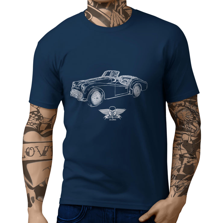 Jaxon Lee Illustration For A Triumph TR3 B 1962 Motorcar Fan T-shirt