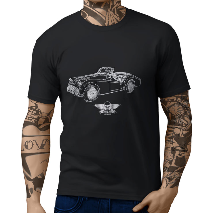 Jaxon Lee Illustration For A Triumph TR3 B 1962 Motorcar Fan T-shirt