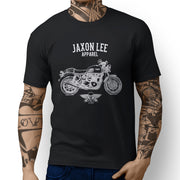 Jaxon Lee Art Tee aimed at fans of Triumph Thruxton Ace Motorbike