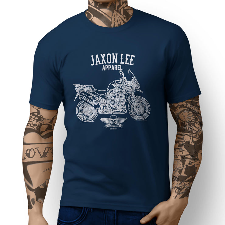 Jaxon Lee Art Tee aimed at fans of Tiger Explorer Spoked Wheels Motorbike