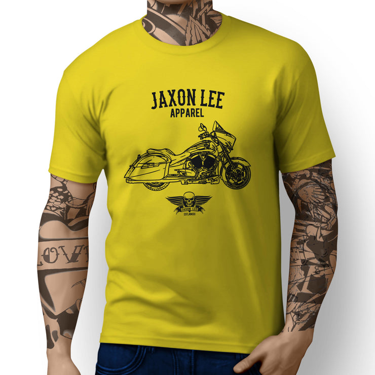 Jaxon Lee Illustration For A Victory Cross Country Motorbike Fan T-shirt