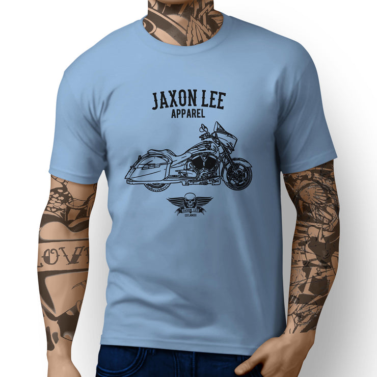 Jaxon Lee Illustration For A Victory Cross Country Motorbike Fan T-shirt