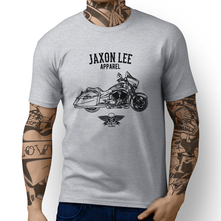 Jaxon Lee Illustration For A Victory Cross Country Motorbike Fan T-shirt