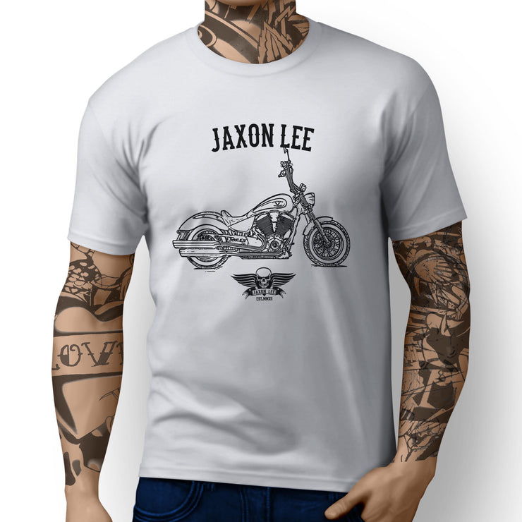 Jaxon Lee Illustration For A Victory Highball Motorbike Fan T-shirt
