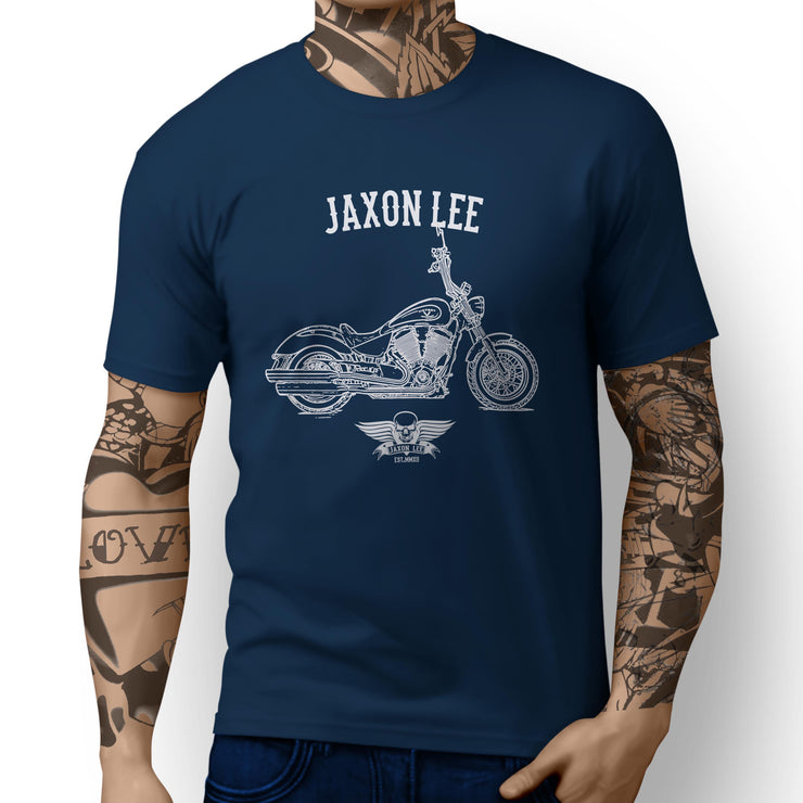 Jaxon Lee Illustration For A Victory Highball Motorbike Fan T-shirt