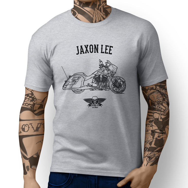 Jaxon Lee Illustration For A Victory Magnum Motorbike Fan T-shirt