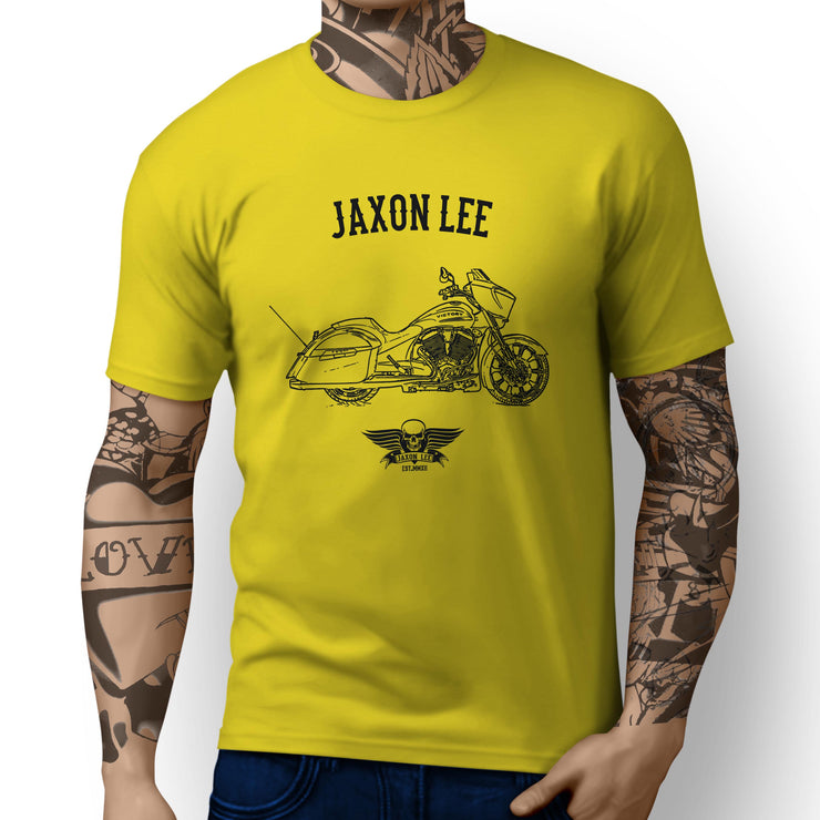 Jaxon Lee Illustration For A Victory Magnum X1 Stealth Edition Motorbike Fan T-s