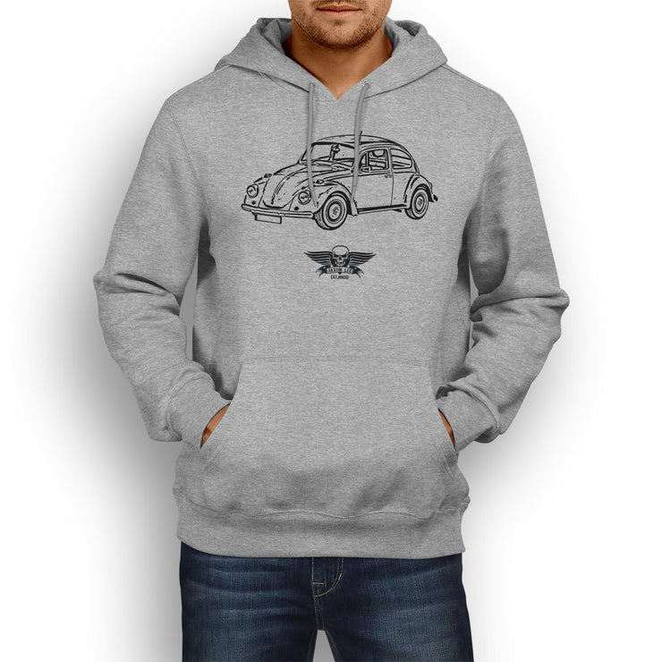Jaxon Lee illustration for a Volkswagen 1968 Beetle 1500 Limousine fan Hoodie