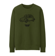 Jaxon Lee illustration for a Volkswagen 1968 Beetle 1500 Limousine fan Jumper