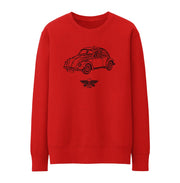Jaxon Lee illustration for a Volkswagen 1968 Beetle 1500 Limousine fan Jumper