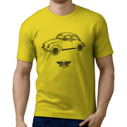 Jaxon Lee illustration for a Volkswagen 1974 Beetle Motorcar fan T-shirt