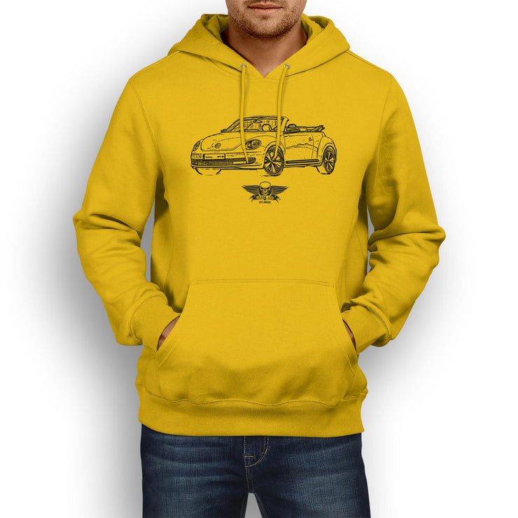 Jaxon Lee illustration for a Volkswagen Beetle Cabriolet Motorcar fan Hoodie