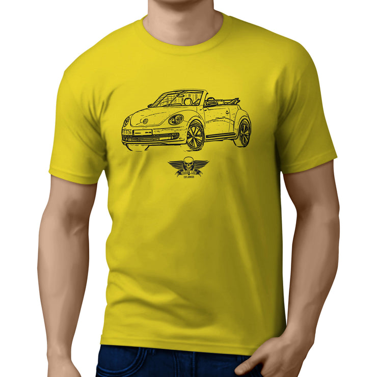 Jaxon Lee illustration for a Volkswagen Beetle Cabriolet Motorcar fan T-shirt