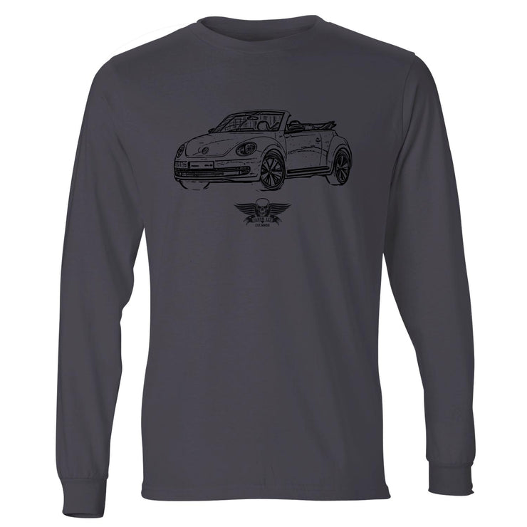 Jaxon Lee illustration for a Volkswagen Beetle Cabriolet Motorcar fan LS-Tshirt