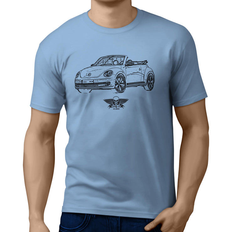 Jaxon Lee illustration for a Volkswagen Beetle Cabriolet Motorcar fan T-shirt