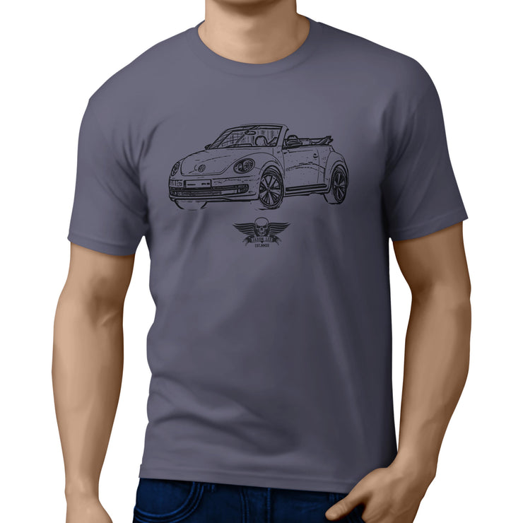 Jaxon Lee illustration for a Volkswagen Beetle Cabriolet Motorcar fan T-shirt