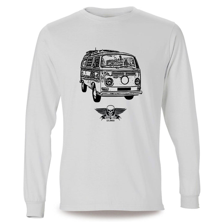 Jaxon Lee illustration for a Volkswagen Campervan 1968 fan LS-Tshirt
