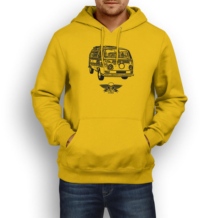 Jaxon Lee illustration for a Volkswagen Campervan 1968 fan Hoodie
