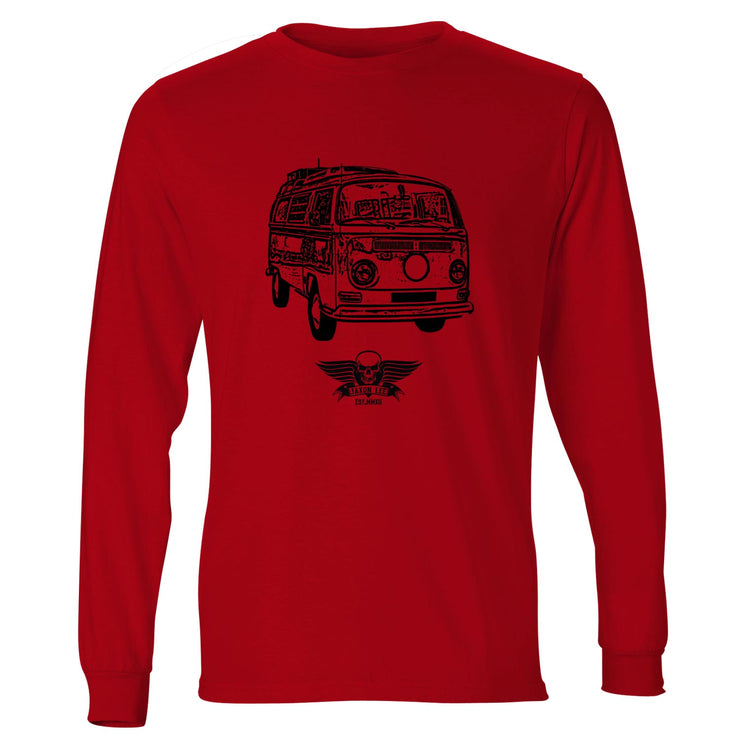 Jaxon Lee illustration for a Volkswagen Campervan 1968 fan LS-Tshirt