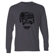 Jaxon Lee illustration for a Volkswagen Campervan 1968 fan LS-Tshirt