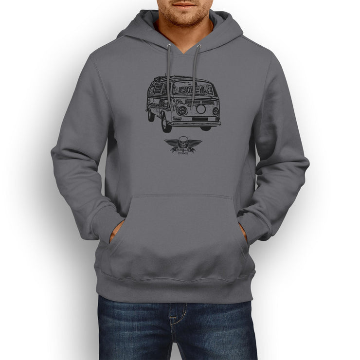 Jaxon Lee illustration for a Volkswagen Campervan 1968 fan Hoodie