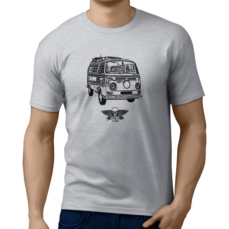 Jaxon Lee illustration for a Volkswagen Campervan 1968 fan T-shirt