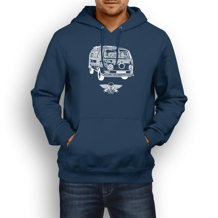 Jaxon Lee illustration for a Volkswagen Campervan 1968 fan Hoodie
