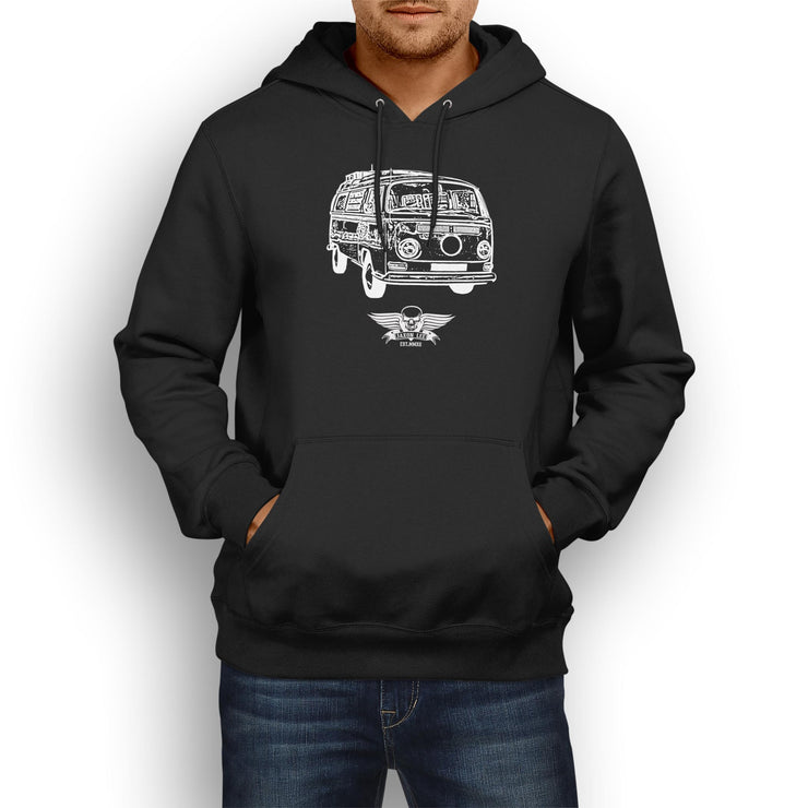 Jaxon Lee illustration for a Volkswagen Campervan 1968 fan Hoodie