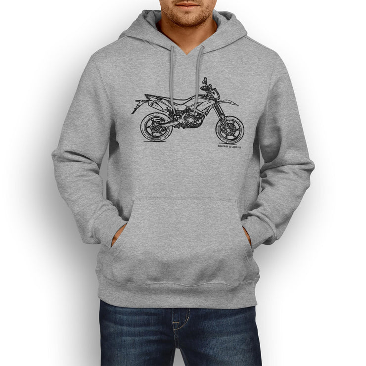 JL Illustration For A Benelli Motard 250 Motorbike Fan Hoodie