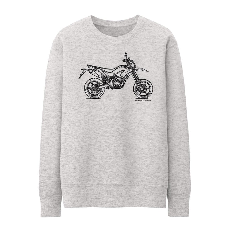 JL Illustration For A Benelli Motard 250 Motorbike Fan Jumper