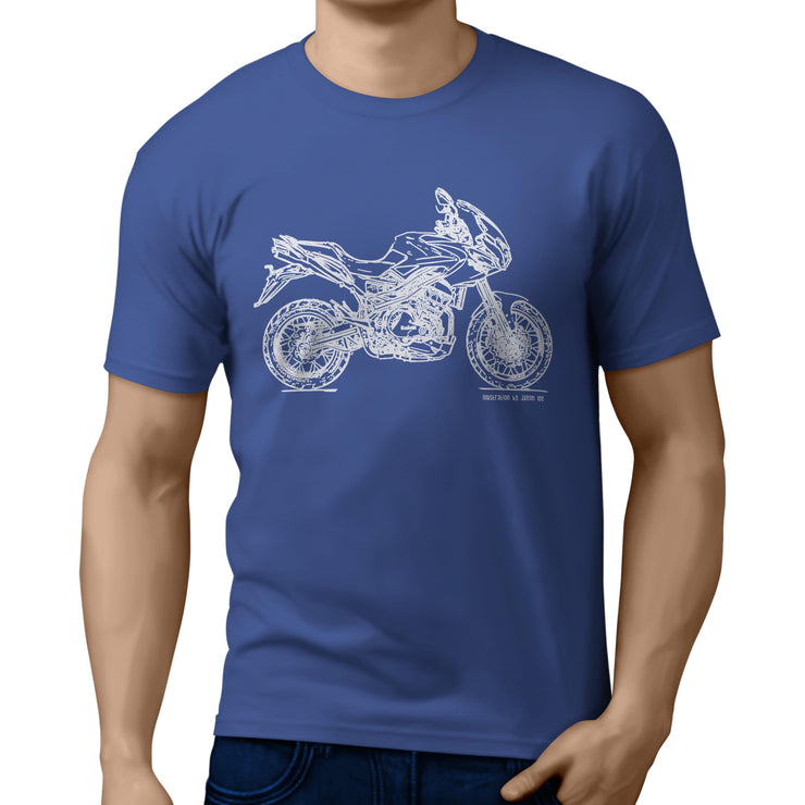 JL Illustration For A Benelli TRE 1130K Amazonas Motorbike Fan T-shirt