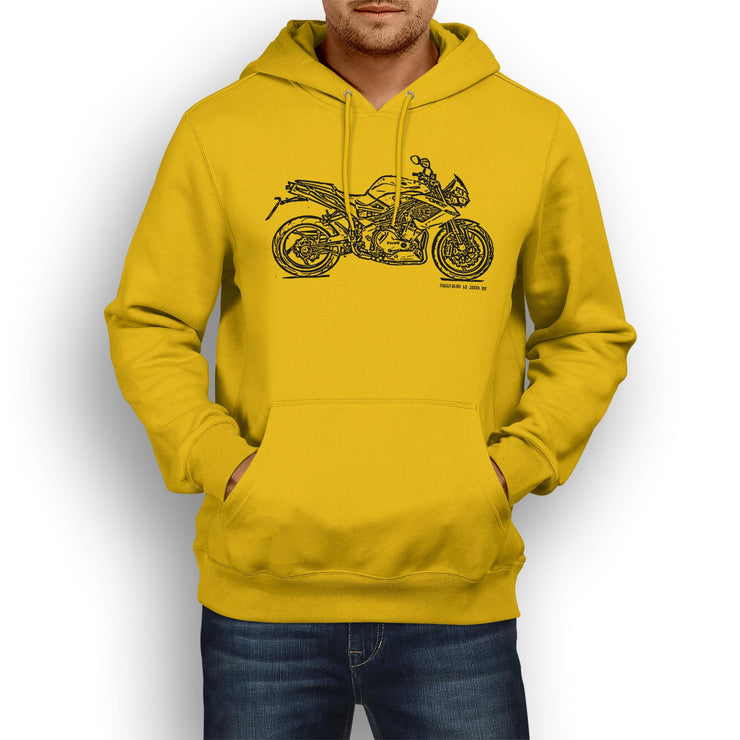 JL Illustration For A Benelli Tornado Naked TRE 1130 Motorbike Fan Hoodie