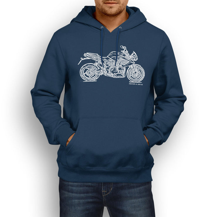 JL Illustration For A Benelli Tornado Naked TRE 1130 Motorbike Fan Hoodie