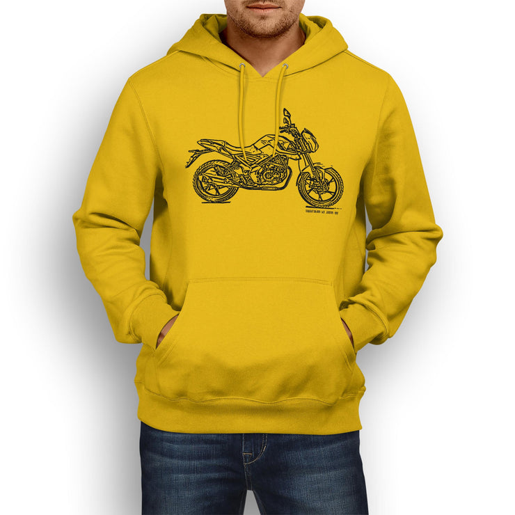 JL Illustration For A Benelli UNO C 250 Motorbike Fan Hoodie