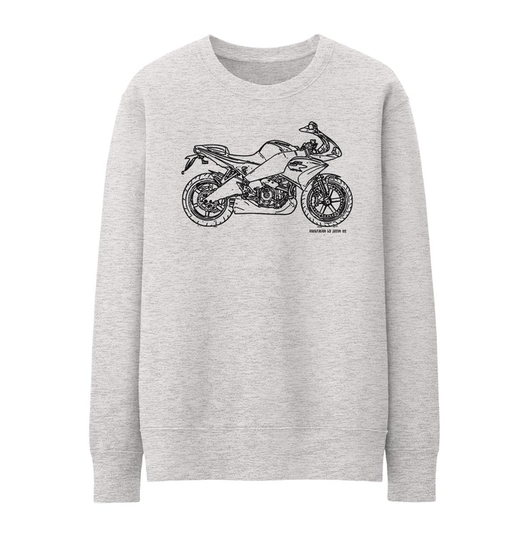 JL Illustration For A Buell 1125R 2010 Motorbike Fan Jumper