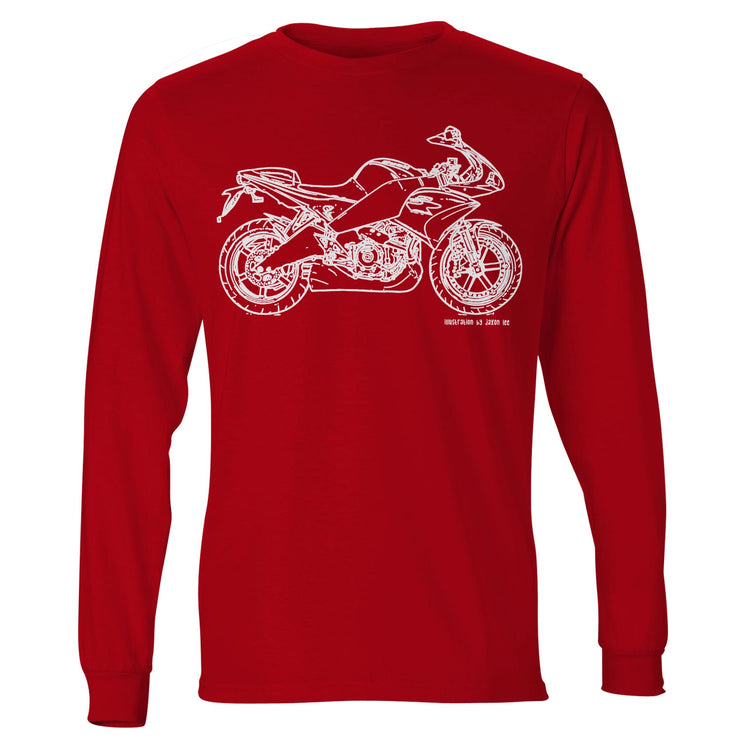 JL Illustration For A Buell 1125R 2010 Motorbike Fan LS-Tshirt