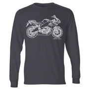 JL Illustration For A Buell 1125R 2010 Motorbike Fan LS-Tshirt